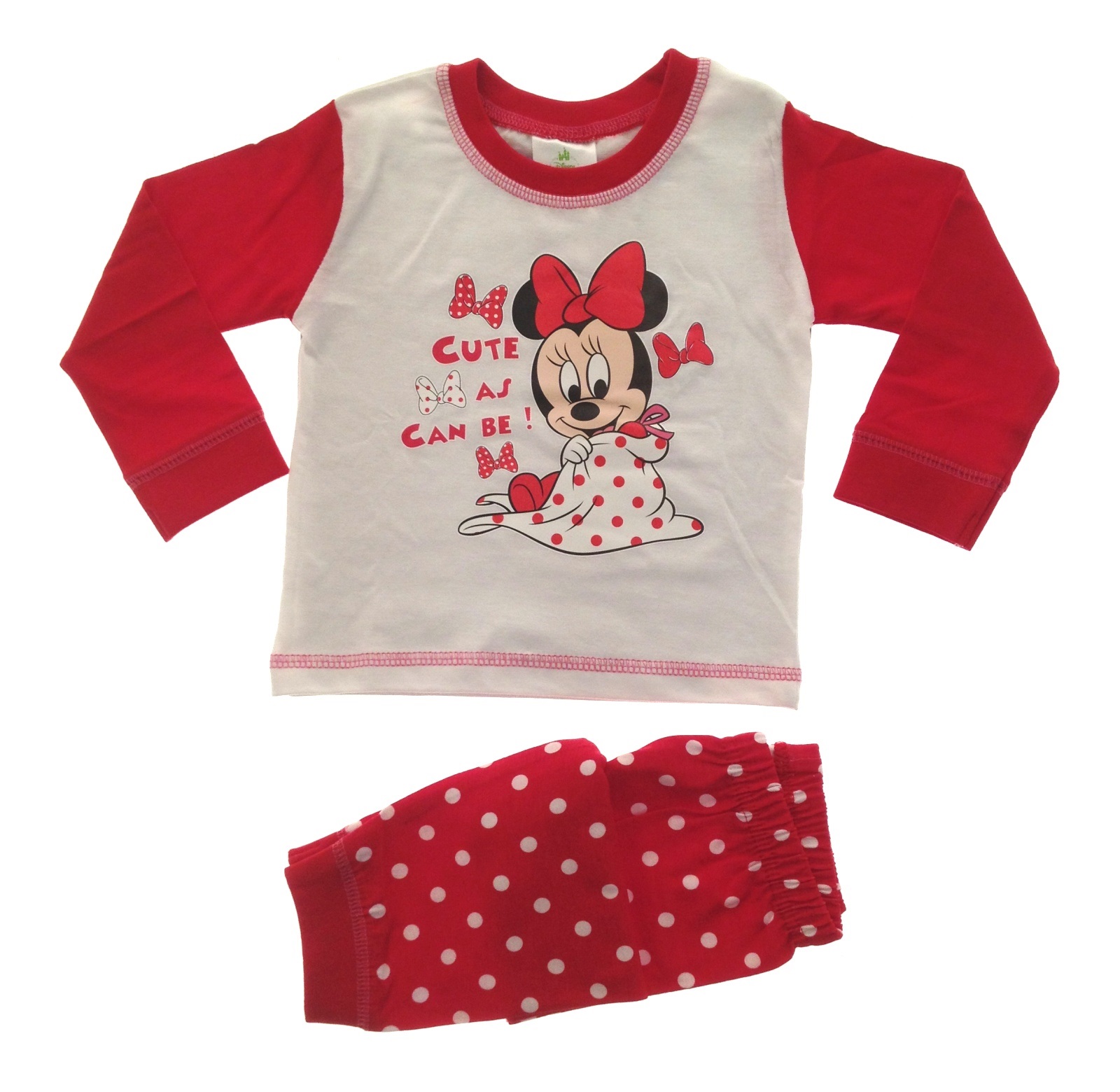 Baby Girls Pyjamas Kids Toddlers Disney Minnie Mouse Pjs Set Me To You